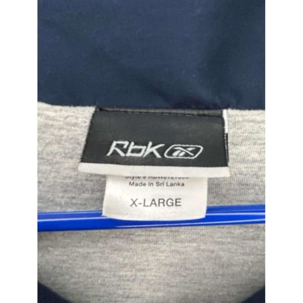 Vintage Y2k Reebok Insulated Full Zip Navy Blue‎ Windbreaker Jacket Sz Mens XL